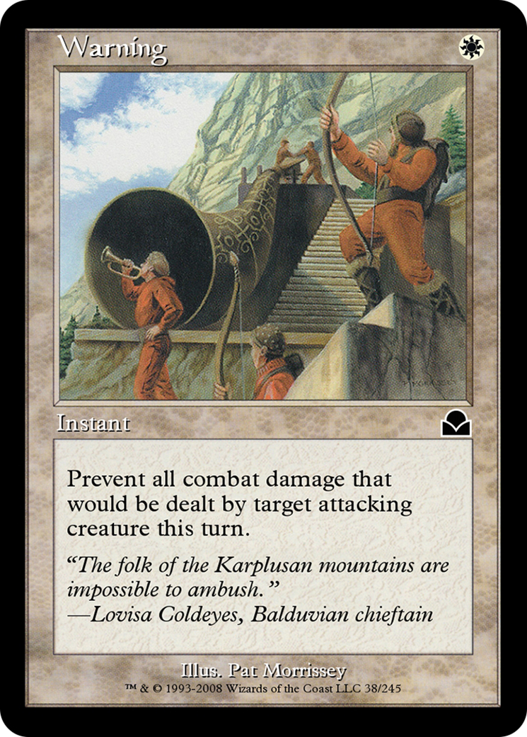 Warning (ME2-038) - Masters Edition II Foil