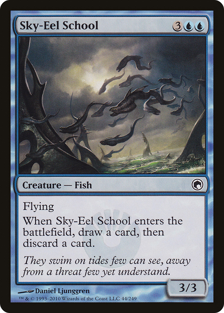 Sky-Eel School (SOM-044) - Scars of Mirrodin Foil