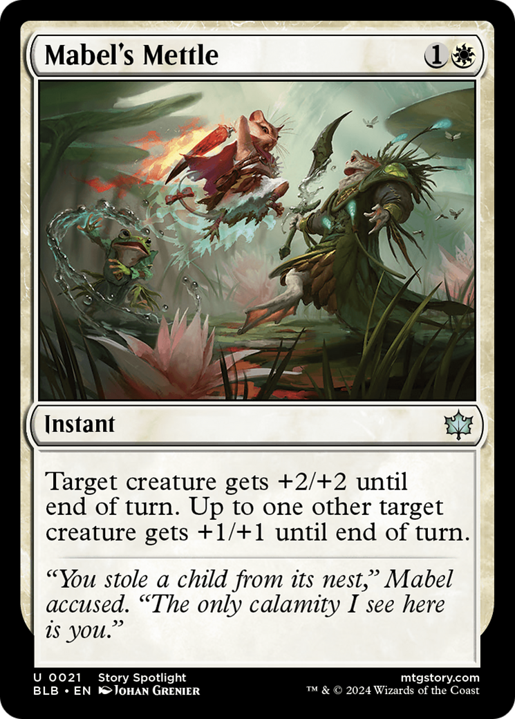 Mabel's Mettle (BLB-021) - Bloomburrow Foil