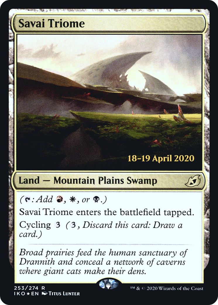 Savai Triome (PRE-253) - Ikoria: Lair of Behemoths Promos Foil
