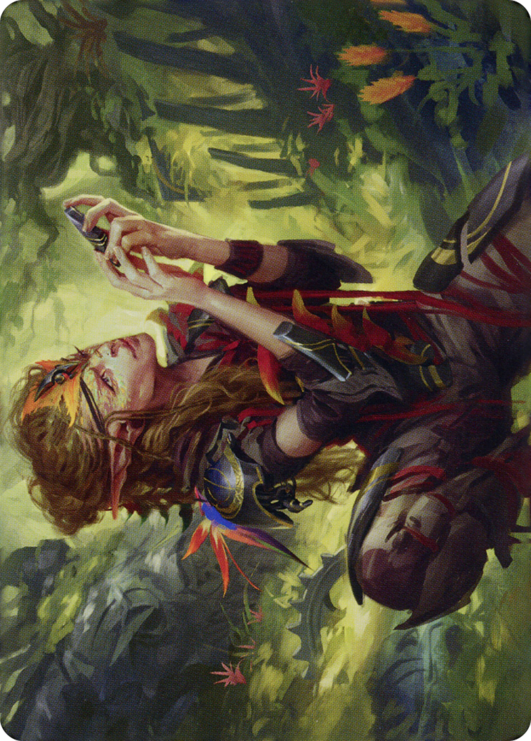 Meria, Scholar of Antiquity // Meria, Scholar of Antiquity (ADMU-050) - Dominaria United Art Series (Borderless) Foil