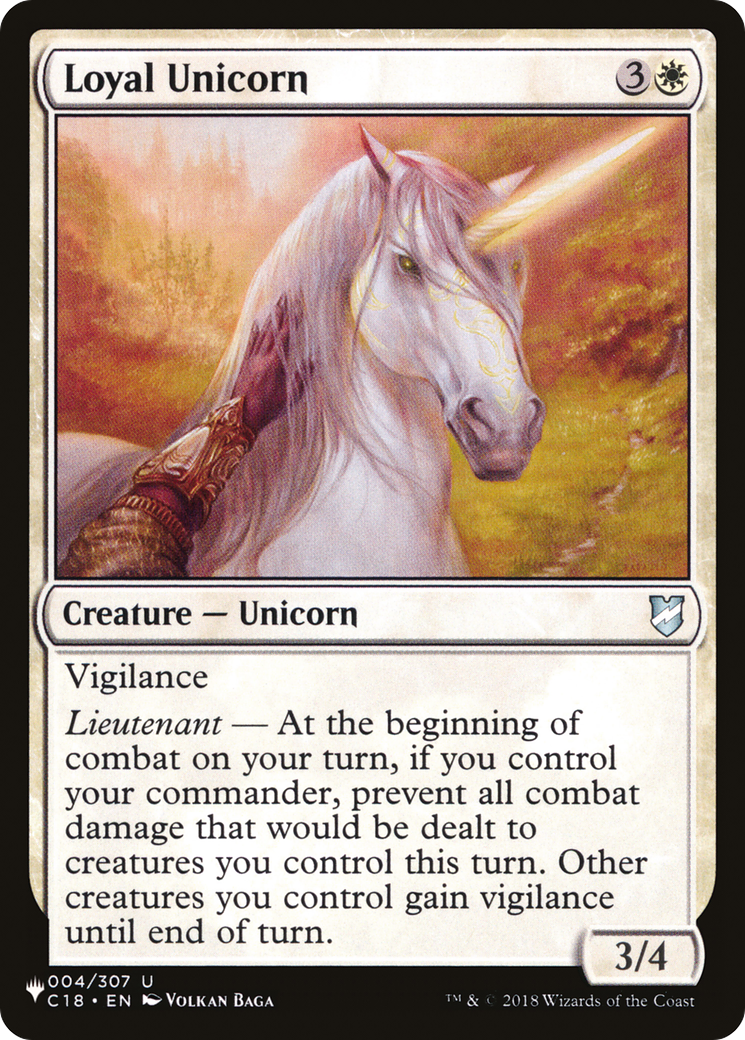 Loyal Unicorn (LIST-C18-4) - The List