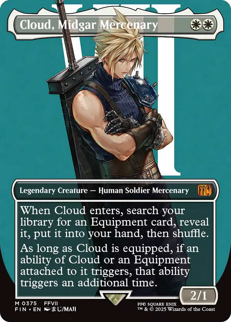 Cloud, Midgar Mercenary (Borderless) (FIN-375) - FINAL FANTASY (Borderless)