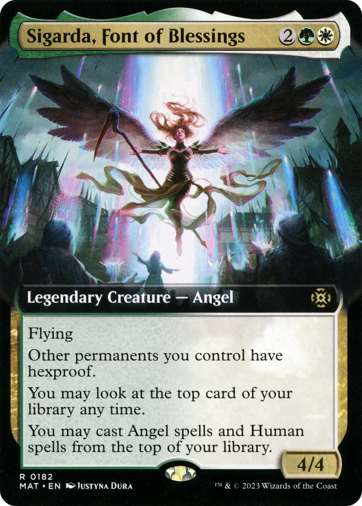 Sigarda, Font of Blessings (Extended Art) (MAT-182) - March of the Machine: The Aftermath: (Extended Art)