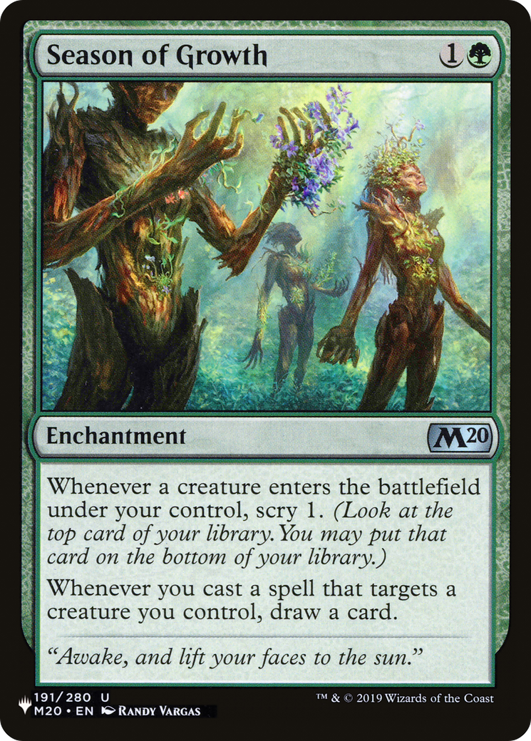 Season of Growth (LIST-191/280) - The List