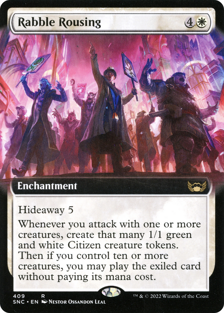 Rabble Rousing (Extended Art) (SNC-409) - Streets of New Capenna: (Extended Art) Foil