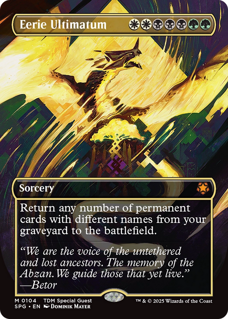 Eerie Ultimatum (Borderless) (SPG-104) - Special Guests (Borderless) Foil