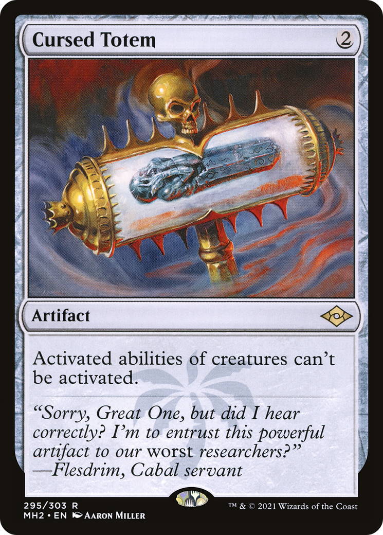 Cursed Totem (MH2-295) - Modern Horizons 2 Etched Foil