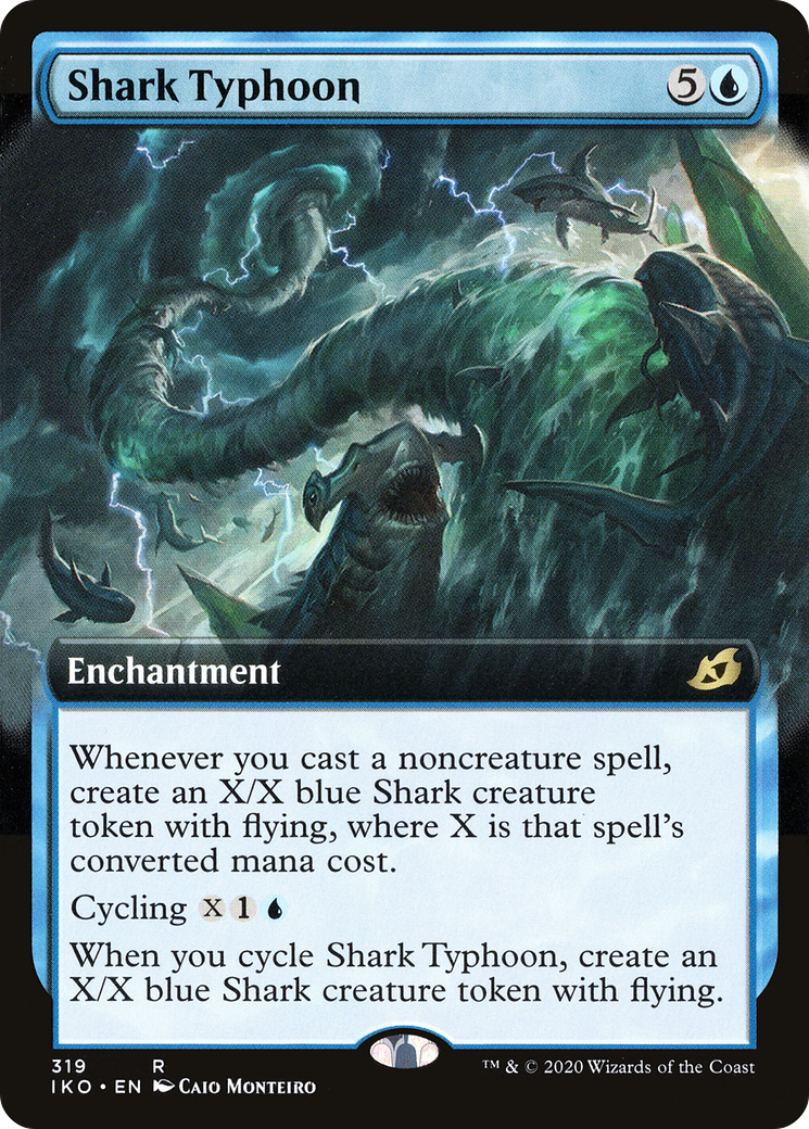 Shark Typhoon (Extended Art) (IKO-319) - Ikoria: Lair of Behemoths: (Extended Art)