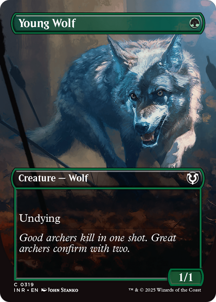 Young Wolf (Borderless) (INR-319) - Innistrad Remastered (Borderless) Foil