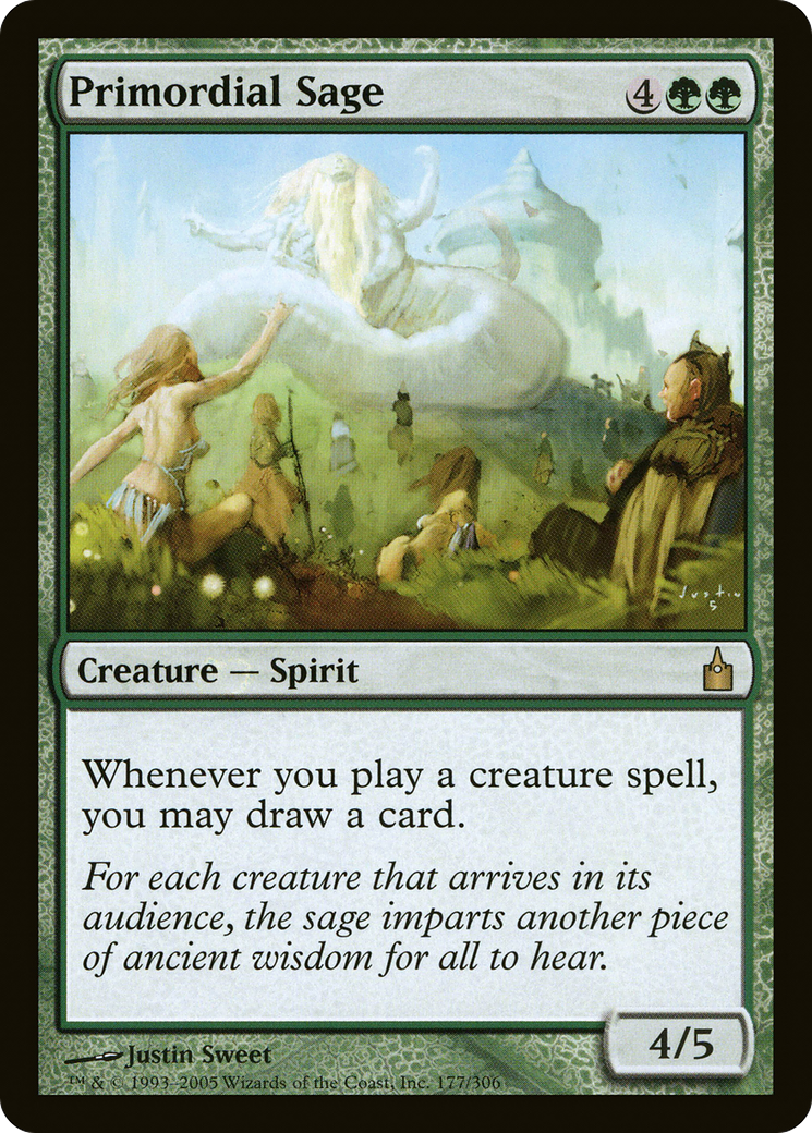 Primordial Sage (RAV-177) - Ravnica: City of Guilds Foil