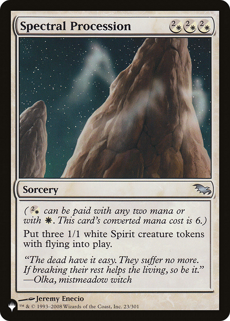 Spectral Procession (LIST-23/301) - The List