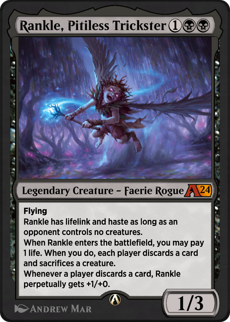 Rankle, Pitiless Trickster (YOTJ-011) - Alchemy: Outlaws of Thunder Junction