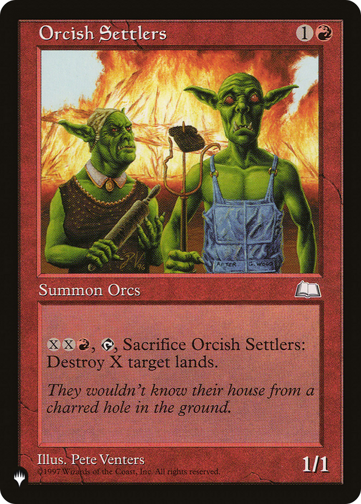 Orcish Settlers (LIST-) - The List