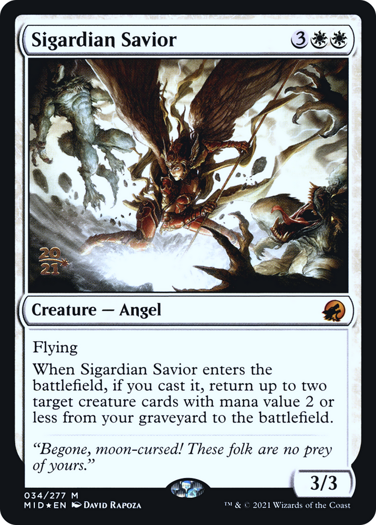Sigardian Savior (PRE-034) - Innistrad: Midnight Hunt Promos Foil
