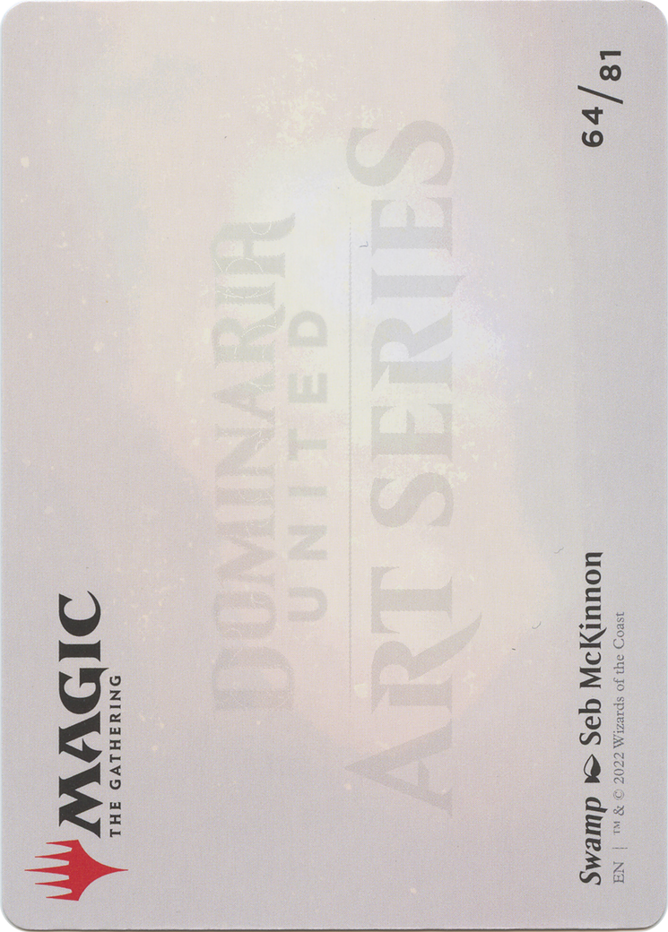 Swamp // Swamp (ADMU-064) - Dominaria United Art Series (Borderless) Foil