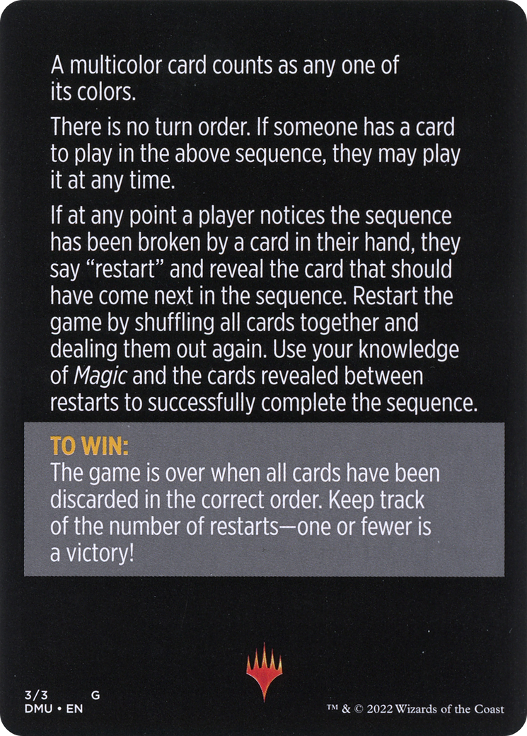 Telepathic Transmission // Telepathic Transmission (cont'd) (MDMU-003) - Dominaria United Minigames