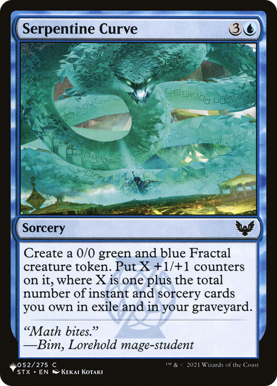 Serpentine Curve (LIST-052/275) - The List