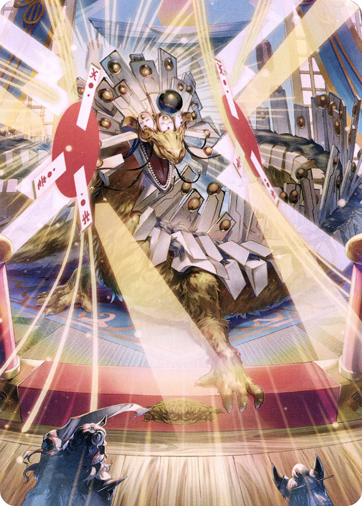 Spirit-Sister's Call // Spirit-Sister's Call (ANEO-075) - Neon Dynasty Art Series (Borderless) Foil