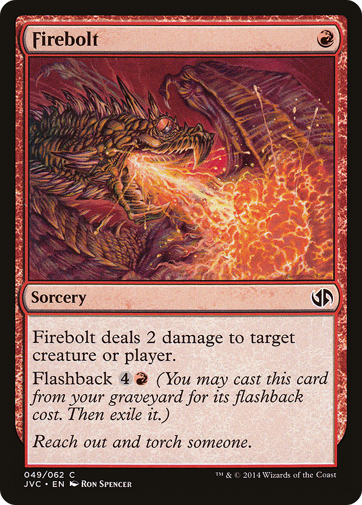 Firebolt (DD3-049) - Duel Decks Anthology: Jace vs. Chandra