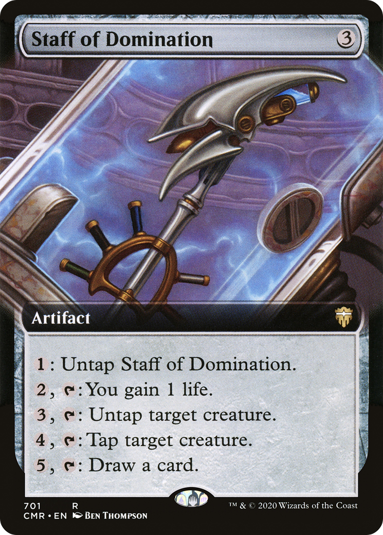 Staff of Domination (Extended Art) (CMR-701) - Commander Legends: (Extended Art) Foil
