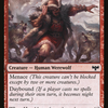 Fearful Villager (VOW-157) - Innistrad: Crimson Vow: (Double Faced Transform) Foil