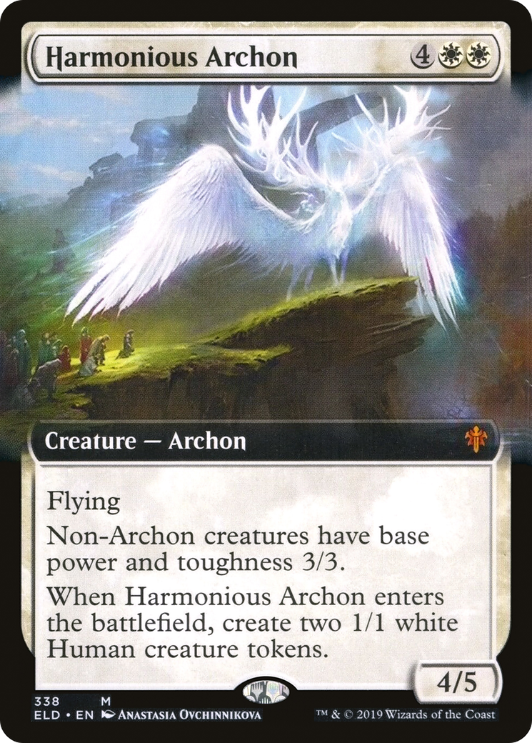 Harmonious Archon (Extended Art) (ELD-338) - Throne of Eldraine: (Extended Art) Foil