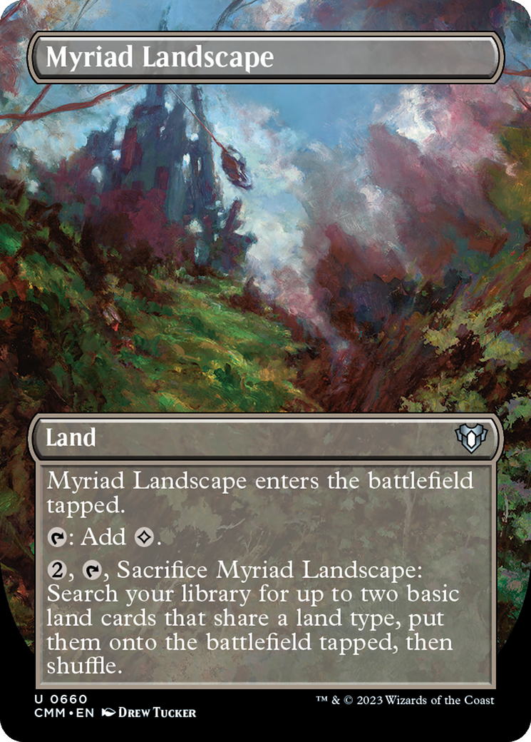 Myriad Landscape (Borderless) (CMM-660) - Commander Masters (Borderless)