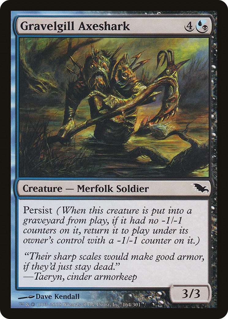 Gravelgill Axeshark (SHM-164) - Shadowmoor Foil