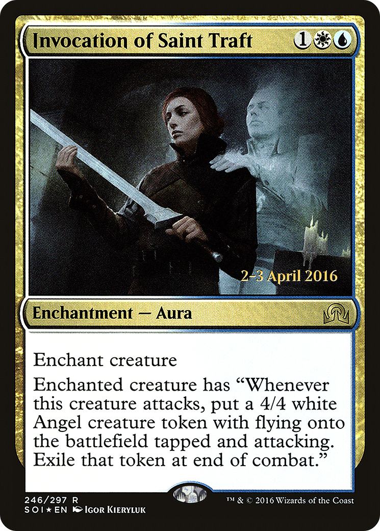 Invocation of Saint Traft (PRE-246) - Shadows over Innistrad Promos Foil