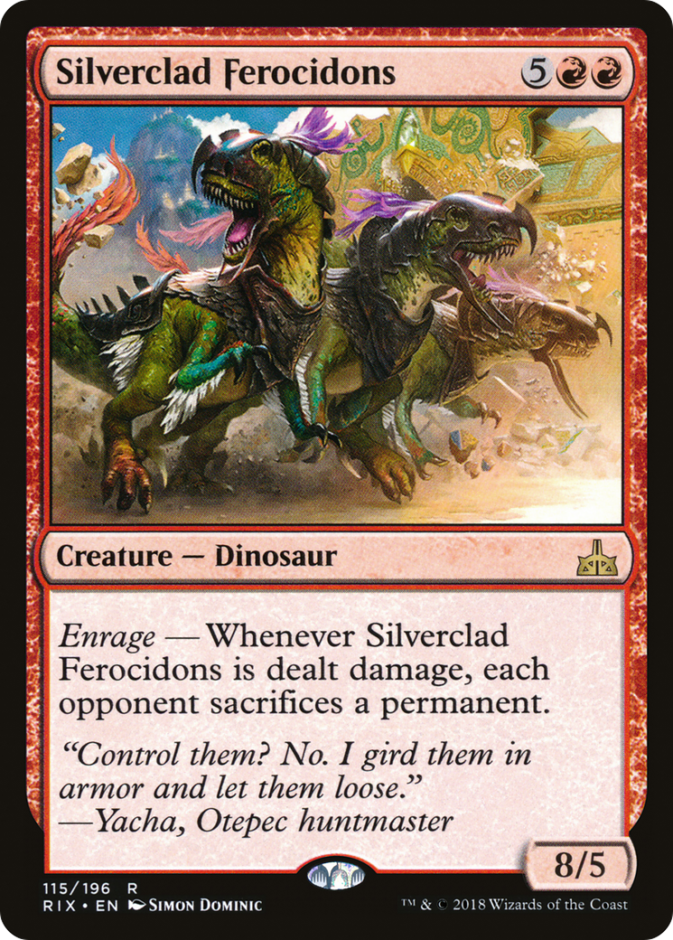 Silverclad Ferocidons (RIX-115) - Rivals of Ixalan
