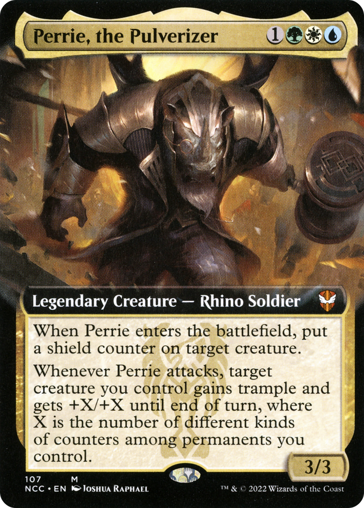 Perrie, the Pulverizer (Extended Art) (NCC-107) - New Capenna Commander: (Extended Art)