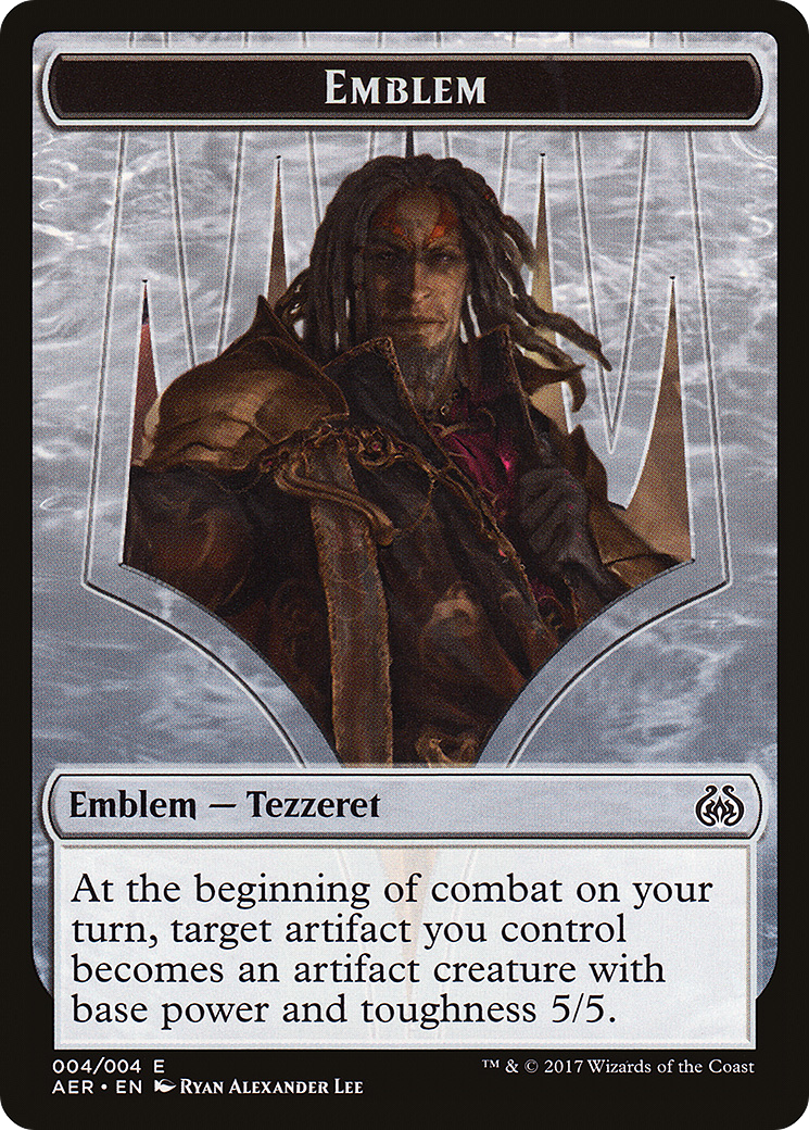 Emblem - Tezzeret the Schemer (AER-004) - Aether Revolt Tokens
