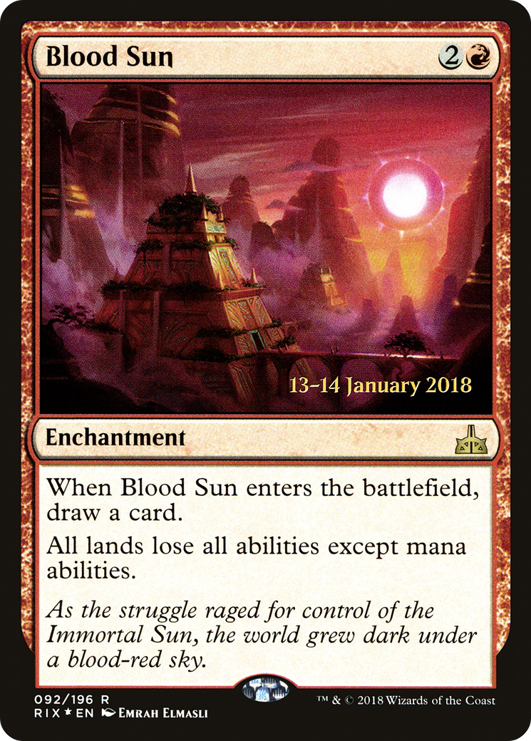 Blood Sun (PRE-092) - Rivals of Ixalan Promos Foil