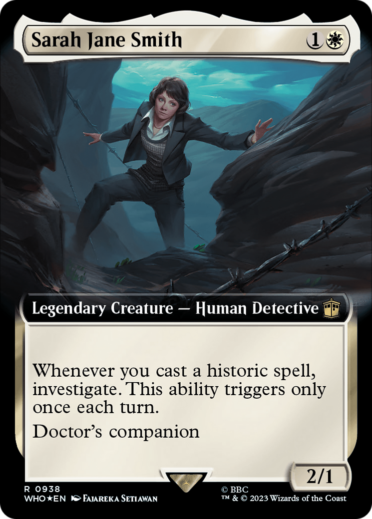 Sarah Jane Smith (Extended Art) (Surge Foil) (WHO-938) - Doctor Who: (Extended Art) Foil