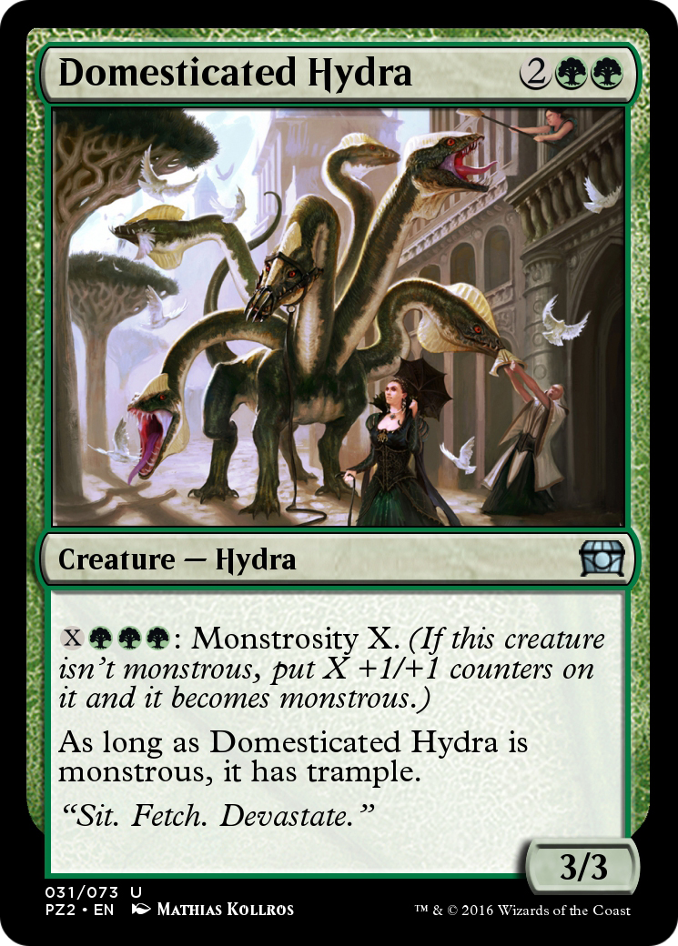 Domesticated Hydra (PZ2-031) - Treasure Chest Foil