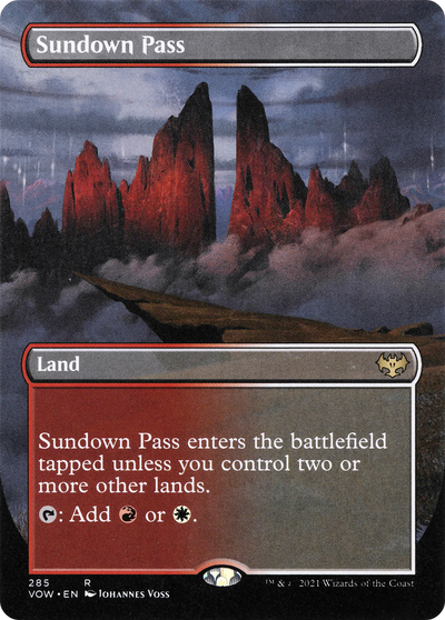 Sundown Pass (Borderless) (VOW-285) - Innistrad: Crimson Vow (Borderless)