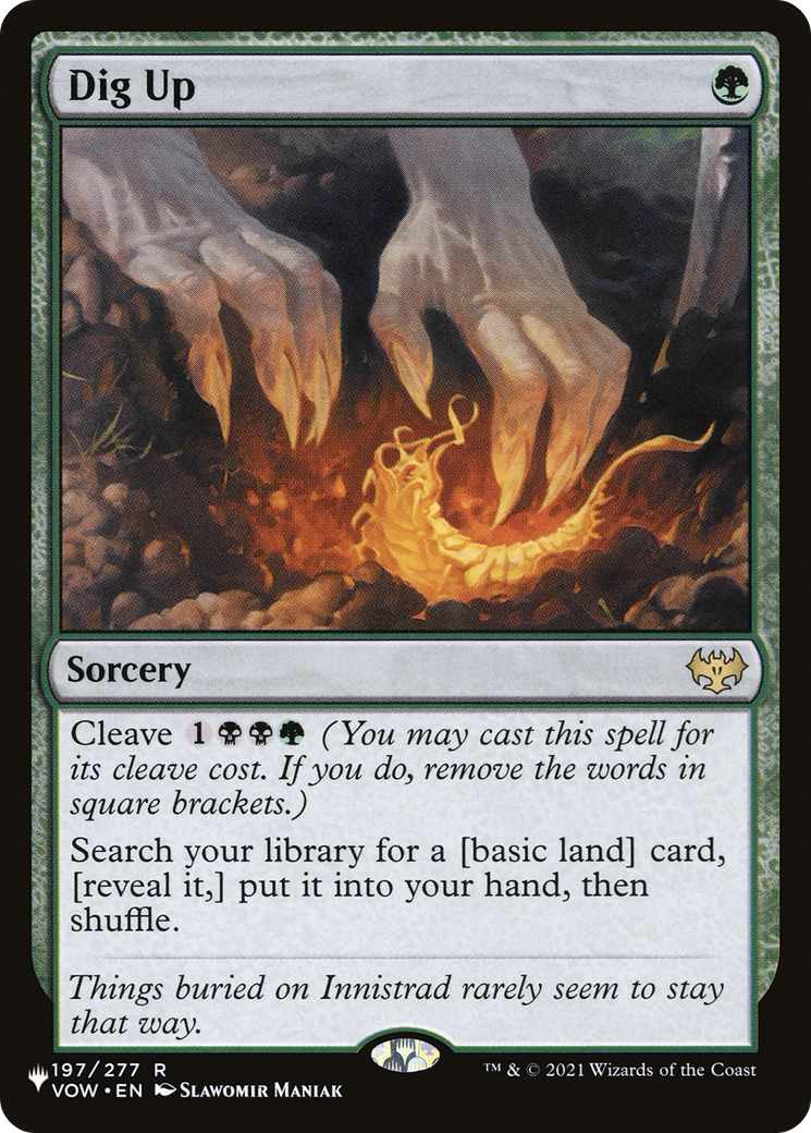 Dig Up (LIST-197/277) - The List
