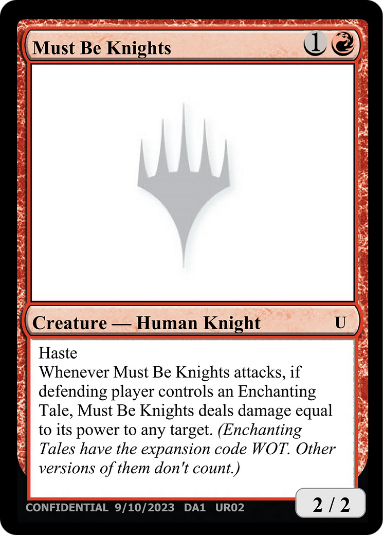 Must Be Knights (UNK-UR02A) - Unknown Event