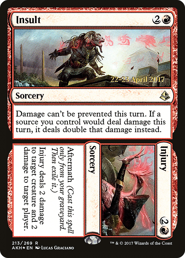 Insult // Injury (PRE-213) - Amonkhet Promos Foil