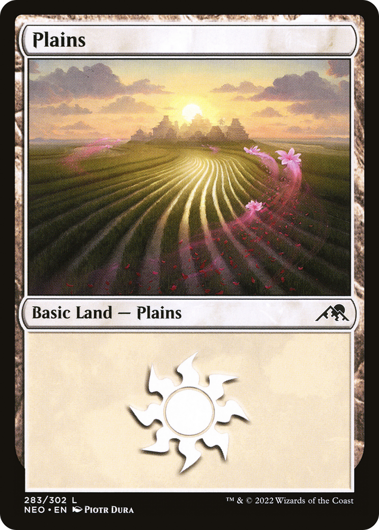 Plains (283) (NEO-283) - Kamigawa: Neon Dynasty Foil