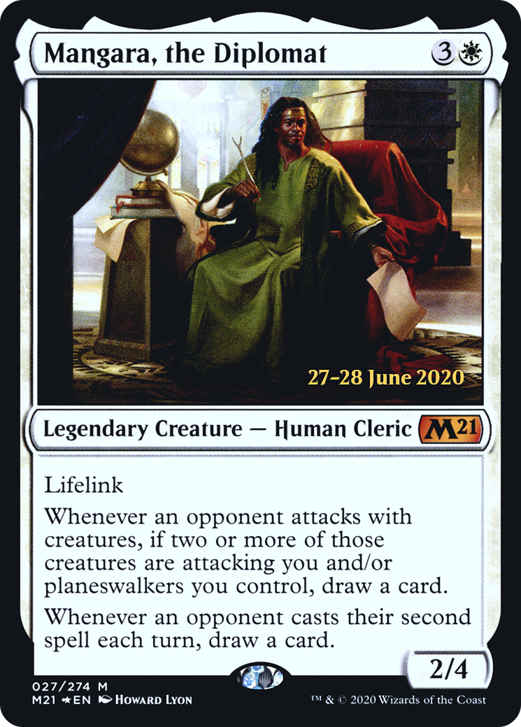 Mangara, the Diplomat (PRE-027) - Core Set 2021 Promos Foil