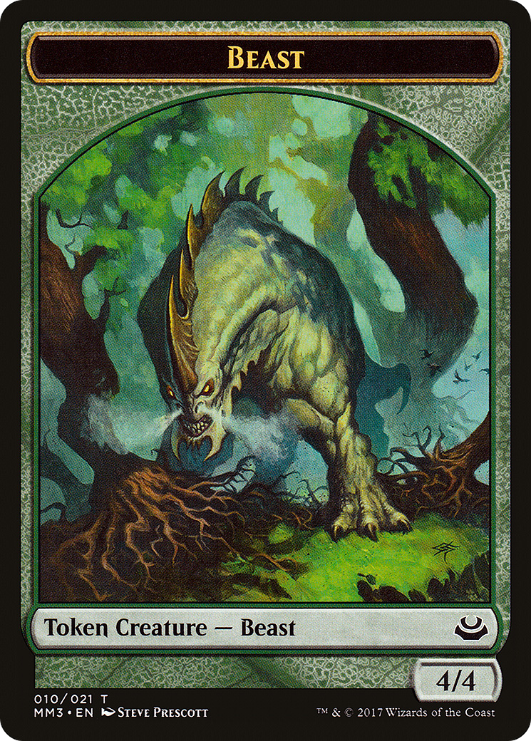Beast Token (4/4) (MM3-010) - Modern Masters 2017 Tokens