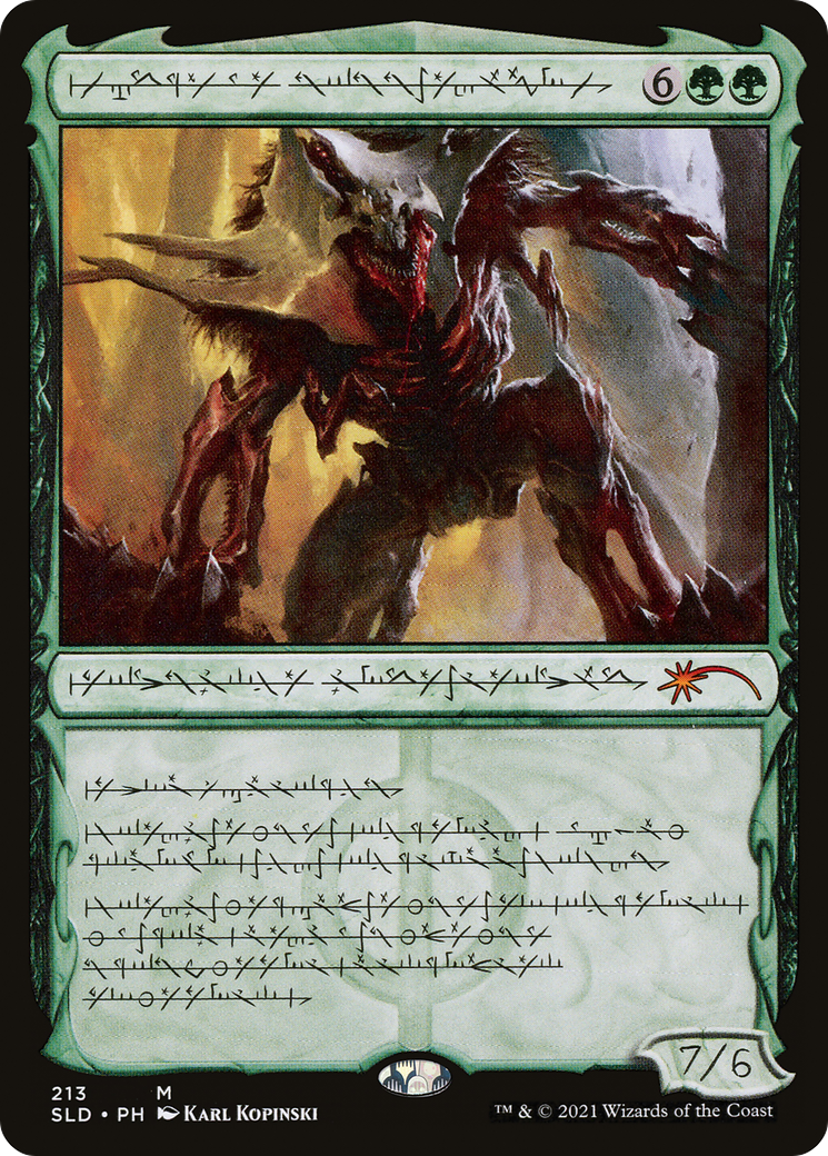 Vorinclex, Voice of Hunger (Phyrexian) (SLD-213) - Secret Lair Drop Foil