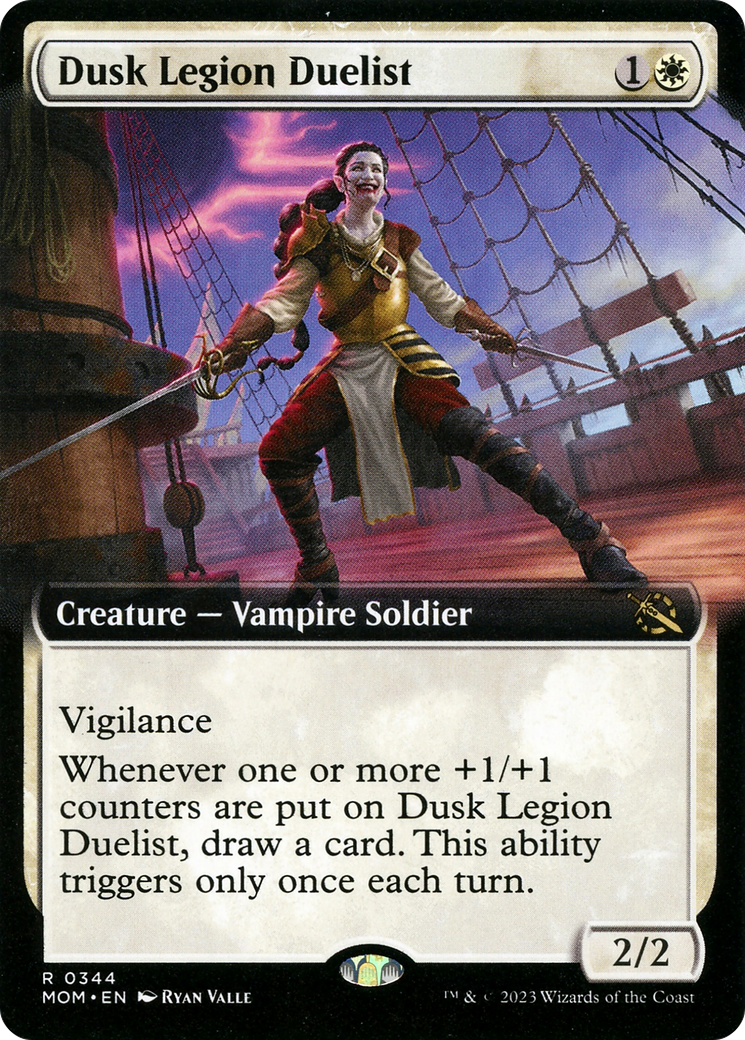 Dusk Legion Duelist (Extended Art) (MOM-344) - March of the Machine: (Extended Art)