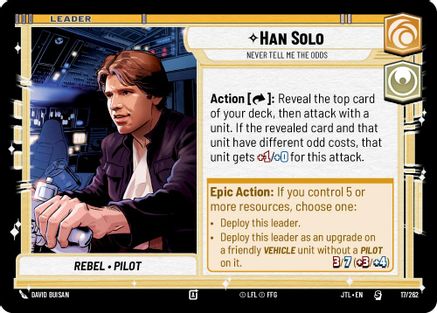 Han Solo - Never Tell Me the Odds (017/262) - Jump to Lightspeed