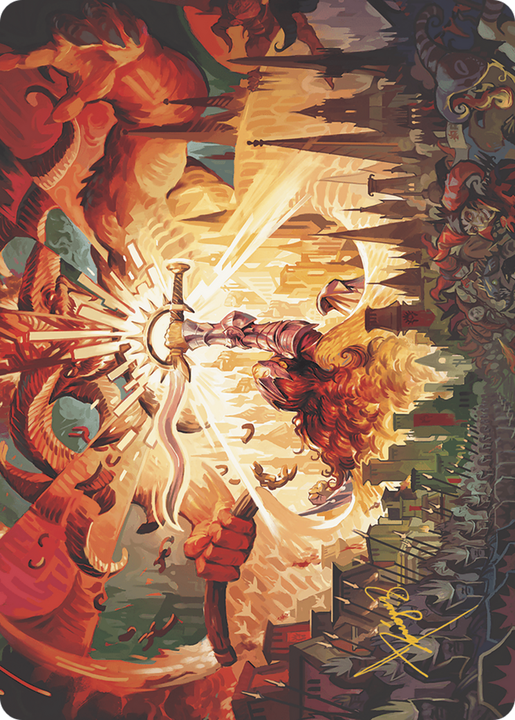 Warleader's Call // Warleader's Call (AMKM-023) - Murders at Karlov Manor Art Series (Borderless) Foil