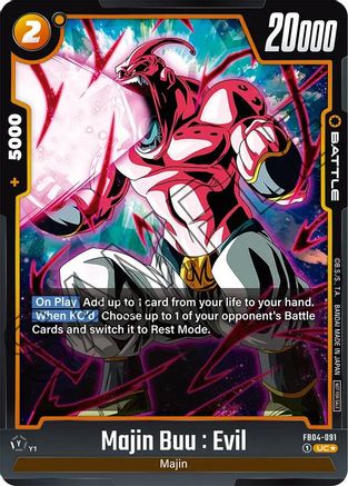 Majin Buu : Evil - FB04-091 (Tournament Pack 05) (FB04-091) - Tournament and Championship Promos Holofoil