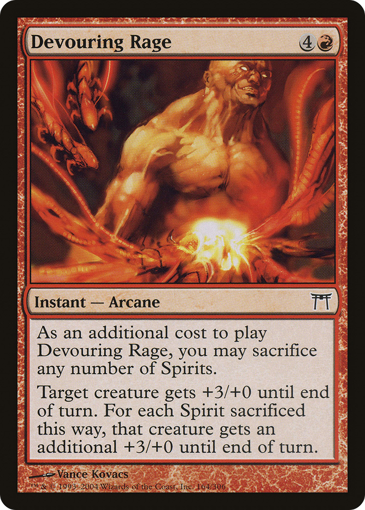 Devouring Rage (CHK-164) - Champions of Kamigawa Foil