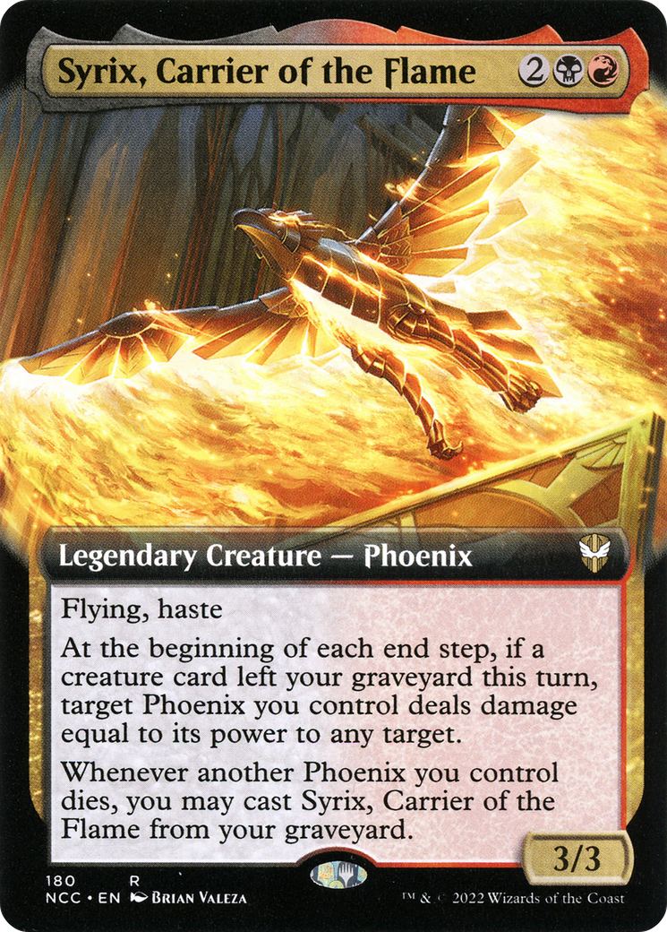 Syrix, Carrier of the Flame (Extended Art) (NCC-180) - New Capenna Commander: (Extended Art)